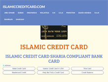 Tablet Screenshot of islamiccreditcard.com